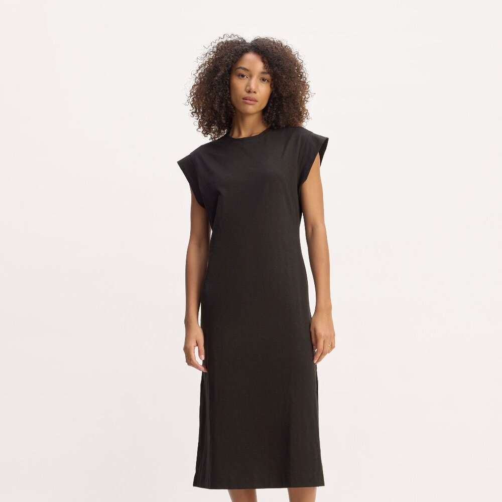 Everlane Women's Muscle T-Shirt Midi Dress in Black, Size Small